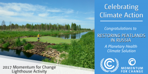 Momentum for Change - "Peatland restoration in Russia" is Lighthouse Activity!
